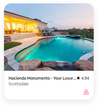 Luxury Airbnb Property in Scottsdale Arizona managed by Queen's Maid
